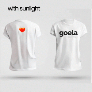 Solar activated t-shirt